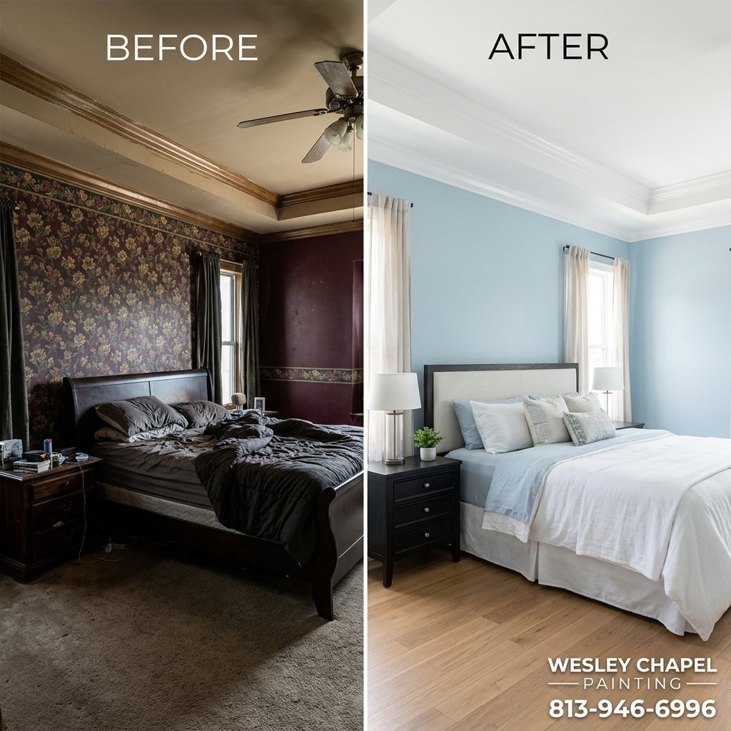 Dark Room Color Change in Wesley Chapel, Florida