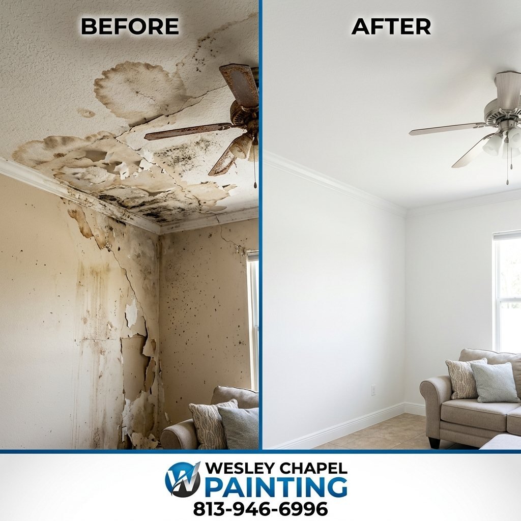 Popcorn Ceiling Removal in Wesley Chapel, Florida