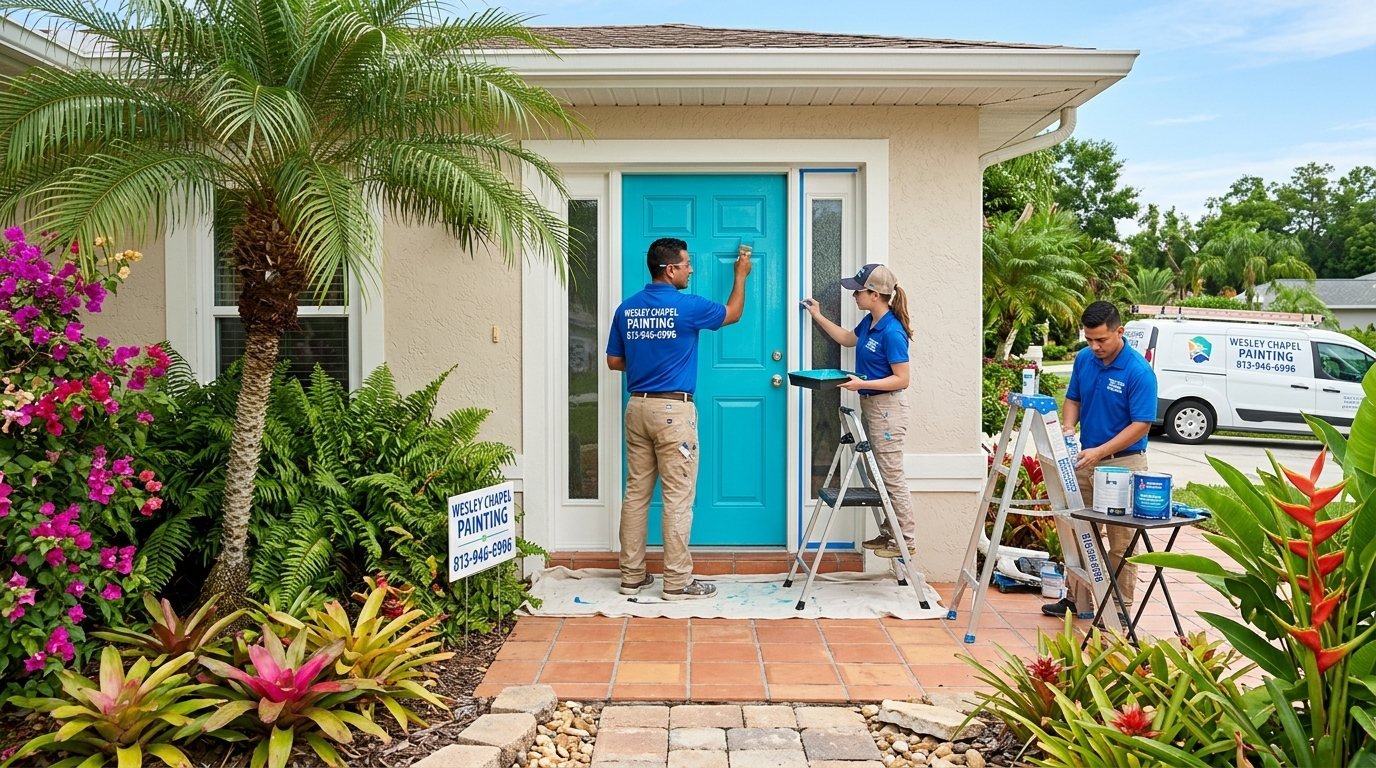 Interior Door Painting in Wesley Chapel, Florida