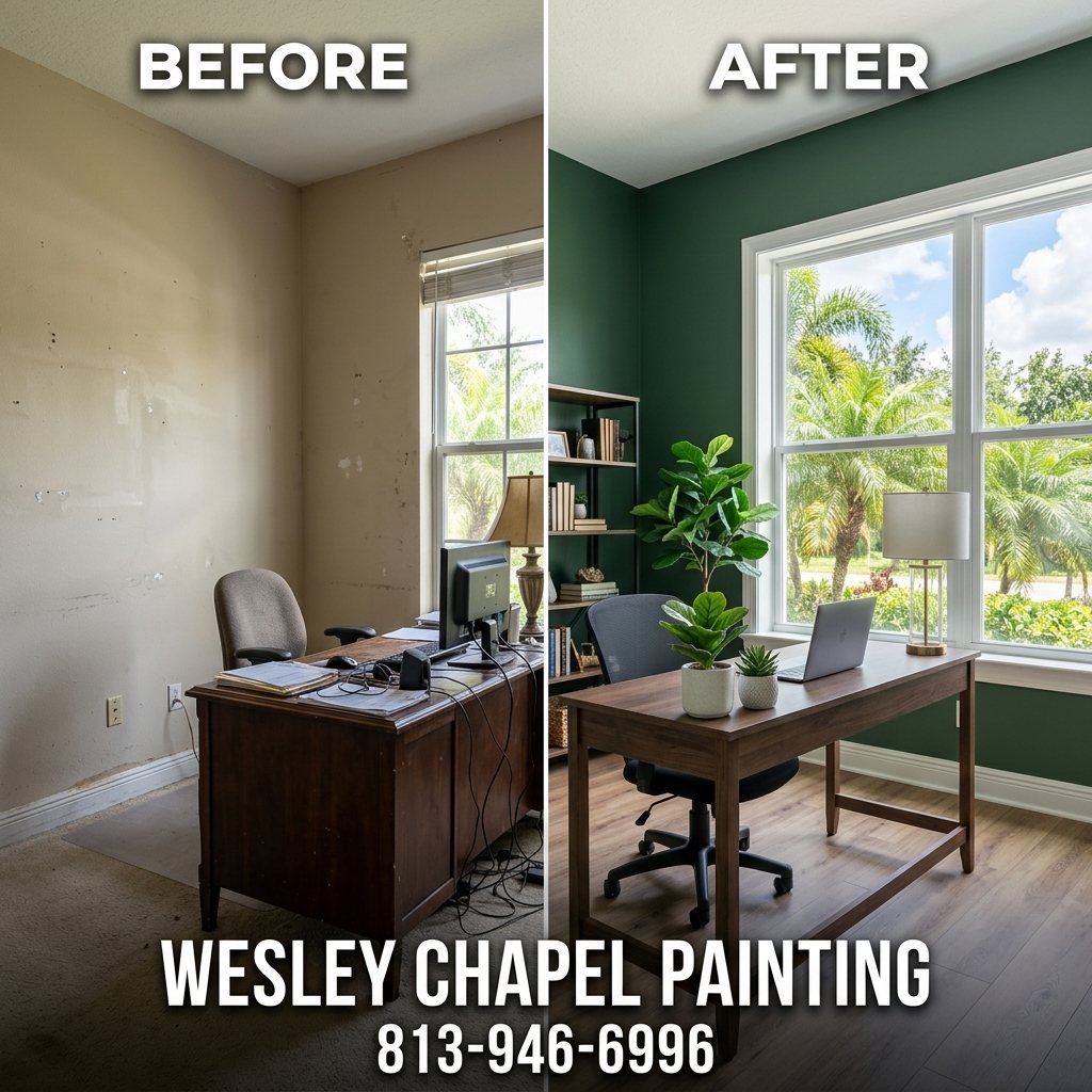 Drywall Repair And Painting work in progress