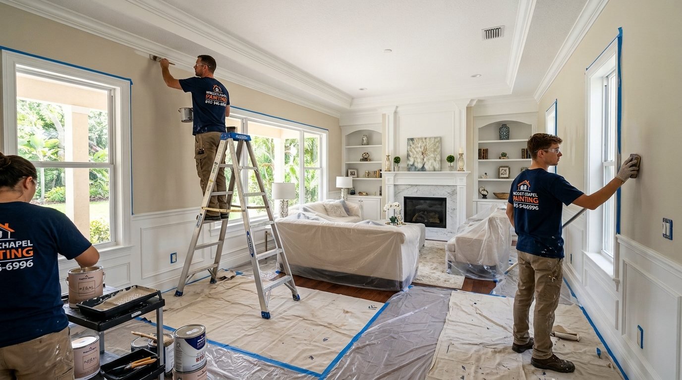 Living Room Painting in Wesley Chapel, Florida