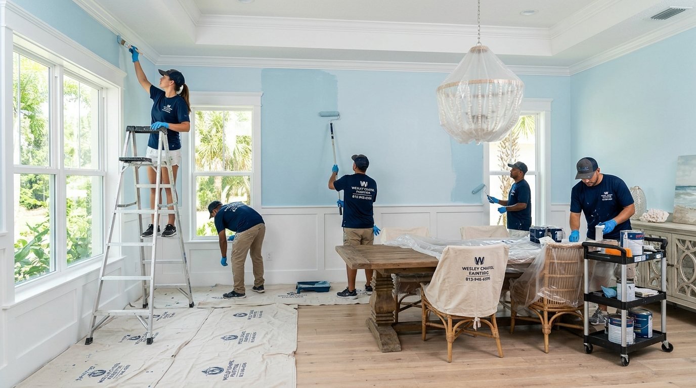 Rental Property Painting work in progress